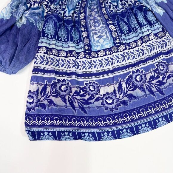 Hale Bob Womens Multicolor Floral Boat Neck 3/4 Sleeve Pullover Blouse Top Sz S - Picture 3 of 10